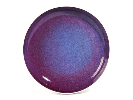Schale mit violetter Flambé-Glasur